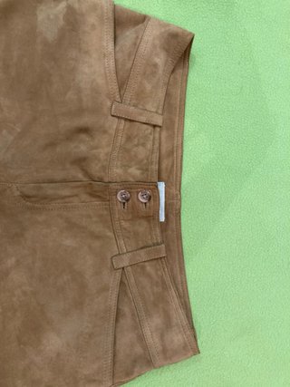 Pantalones de piel caprina marrones