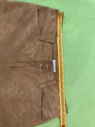 Pantalones de piel caprina marrones