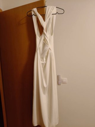 Vestido fiesta mujer blanco talla M BIMANI