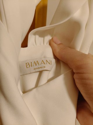 Vestido fiesta mujer blanco talla M BIMANI
