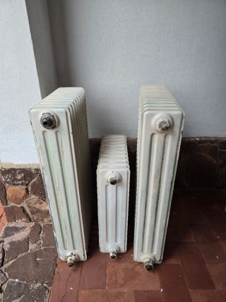 Lote 5 radiadores hierro fundido antiguos