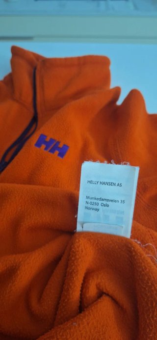 Sudadera HH naranja con cremallera