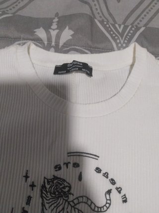 Vestido Bershka Blanco Talla M