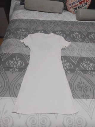 Vestido Bershka Blanco Talla M