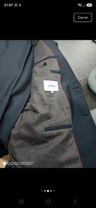 Traje negro hombre