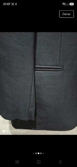 Traje negro hombre