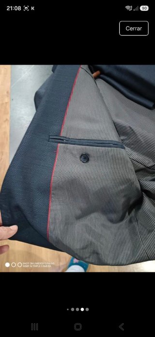 Traje negro hombre