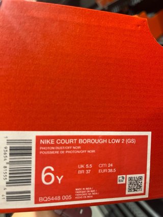 Nike Court Borough Low 2 GS Rosa/Bianco Nuove