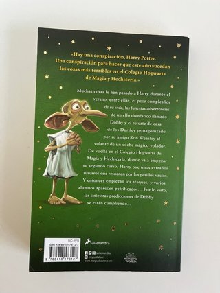 Libro HARRY POTTER y la Camara Secreta