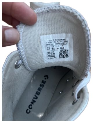 Converse All Star Blancas Caña Alta