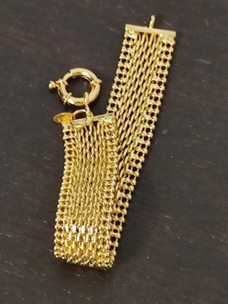 Bracciale Placcato in Oro 18 kt con Punzone