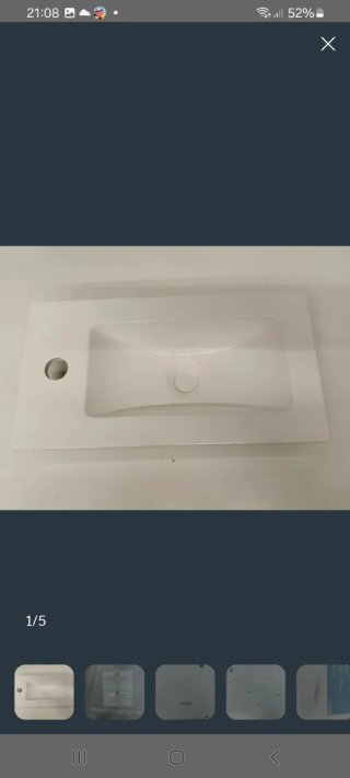 Lavabo GoodHome Beni 44 cm suspendido