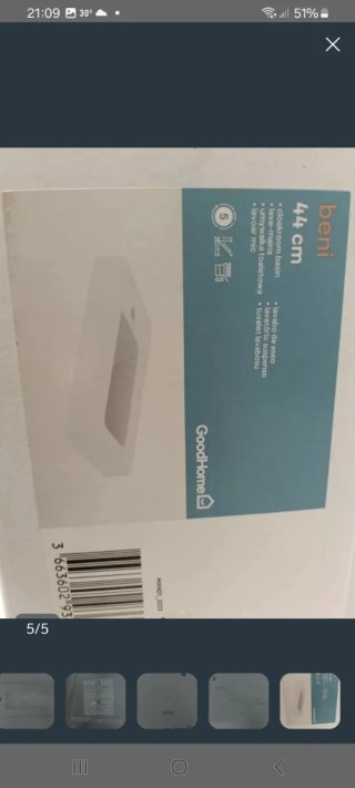 Lavabo GoodHome Beni 44 cm suspendido
