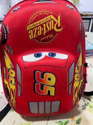 Mochila Infantil Cars Rayo McQueen 95 Roja
