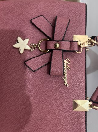 Bolso rosa con lazo y estrella