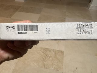 2 Barra Cortina IKEA BEKRÄFTA blanco + 4escuadras