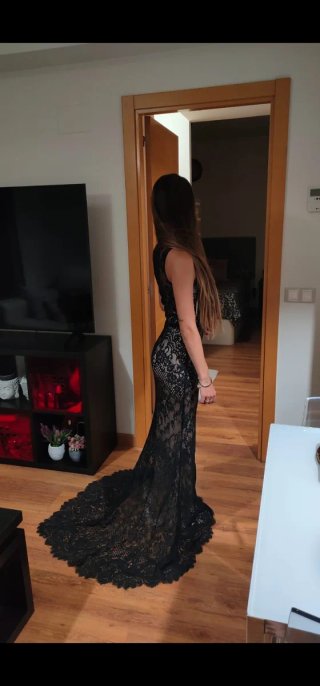 Vestido Pronovias Negro Encaje