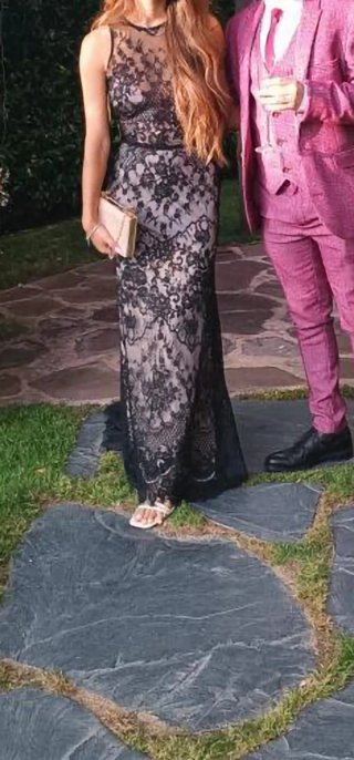 Vestido Pronovias Negro Encaje