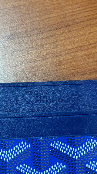 Cartera Goyard Azul y Blanca