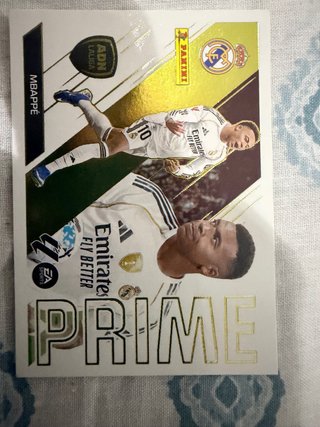 Tarjeta Panini Real Madrid Mbappé Prime