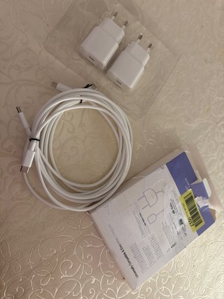 Pack 2 Cargadores USB + Cable USB-C