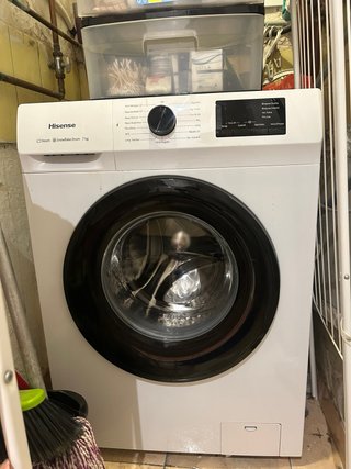 Lavadora Hisense 7 kg Steam Snowflake Drum