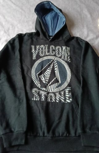 Sudadera Volcom Negra y Azul Hombre