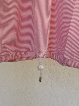 Blusa Zara Rayas Rosas y Blancas