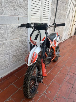 Moto KTM 2T Motocross Naranja/Blanca