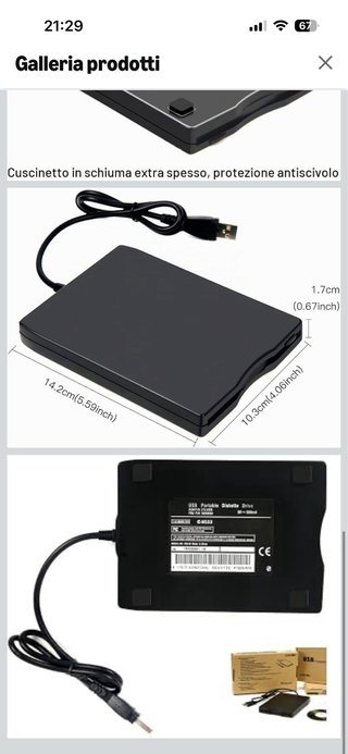 Lettore Floppy USB Esterno