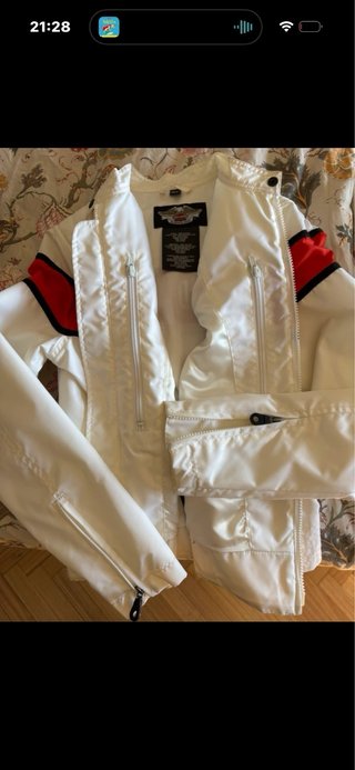 Cazadora Harley Davidson Blanca y Roja