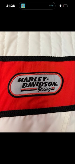 Cazadora Harley Davidson Blanca y Roja