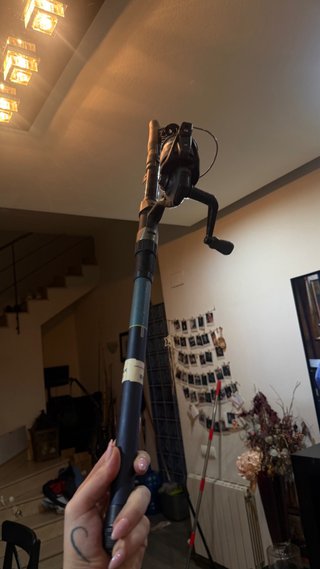 Caña Pesca Telescópica + Carrete Bauxit-10