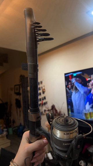Caña Pesca Telescópica + Carrete Bauxit-10