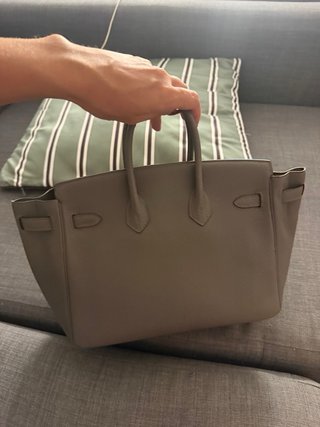 Bolso Hermes Birkin Marrón Piel Texturizada