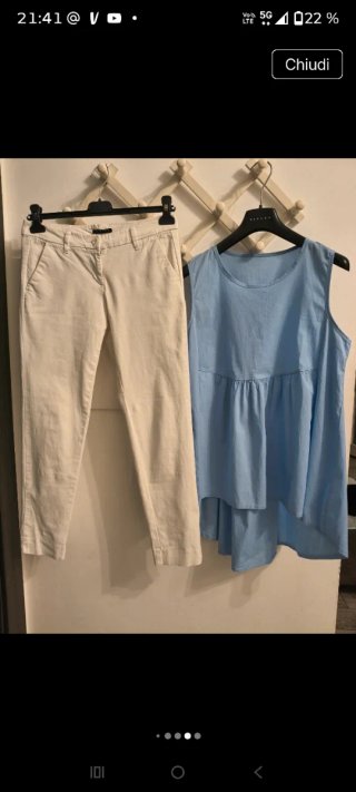Blusa Sisley Azzurra Taglia M