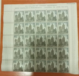 7 Pliegos Sellos España 1964