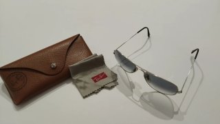 Gafas de sol Ray-Ban Aviator Azul/Plata Mujer