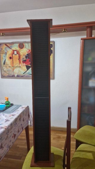 Torre porta CD madera gran capacidad