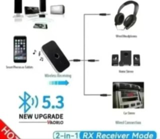 Transmisor Receptor Audio Bluetooth 5.3 - 600mAh