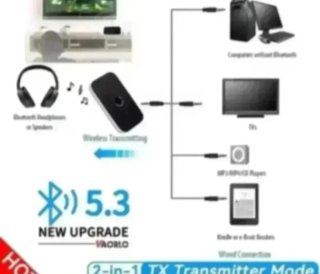 Transmisor Receptor Audio Bluetooth 5.3 - 600mAh