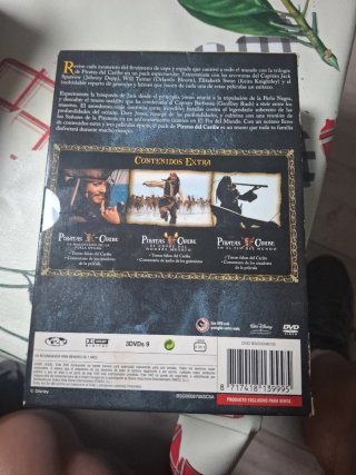 Trilogía Piratas del Caribe DVD