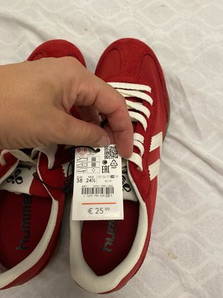 Zapatillas Hummel rojas talla 38