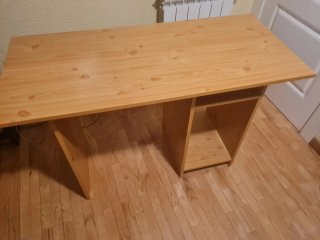 Mesa escritorio madera sencilla