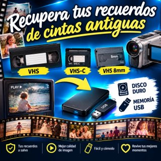Recupera tus recuerdos de cintas antiguas