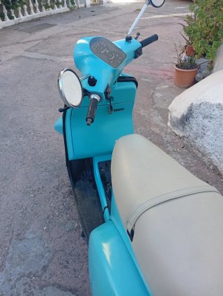 Vespa Cosa CX 200CC Azul y Beige