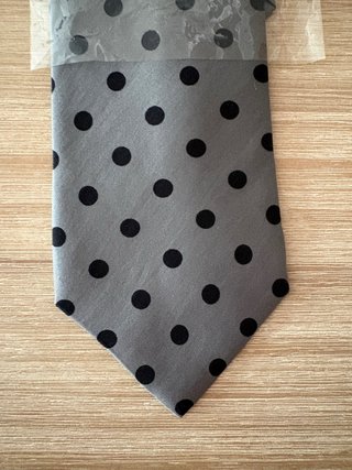 Corbata Emidio Tucci Seda Lunares Negra