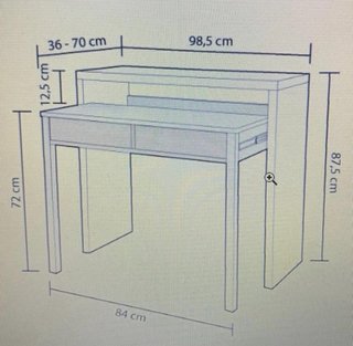 Mesa escritorio madera