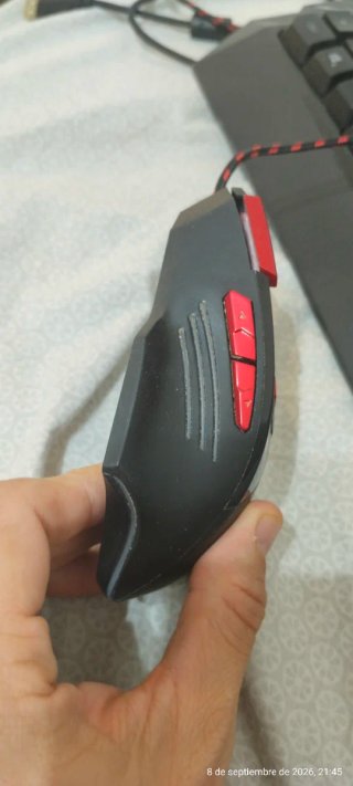 Ratón y Teclado Gaming Negro/Rojo