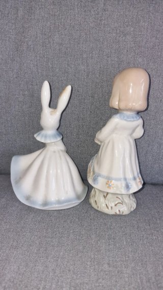 Conjunto 2 figuras porcelana Sanbo